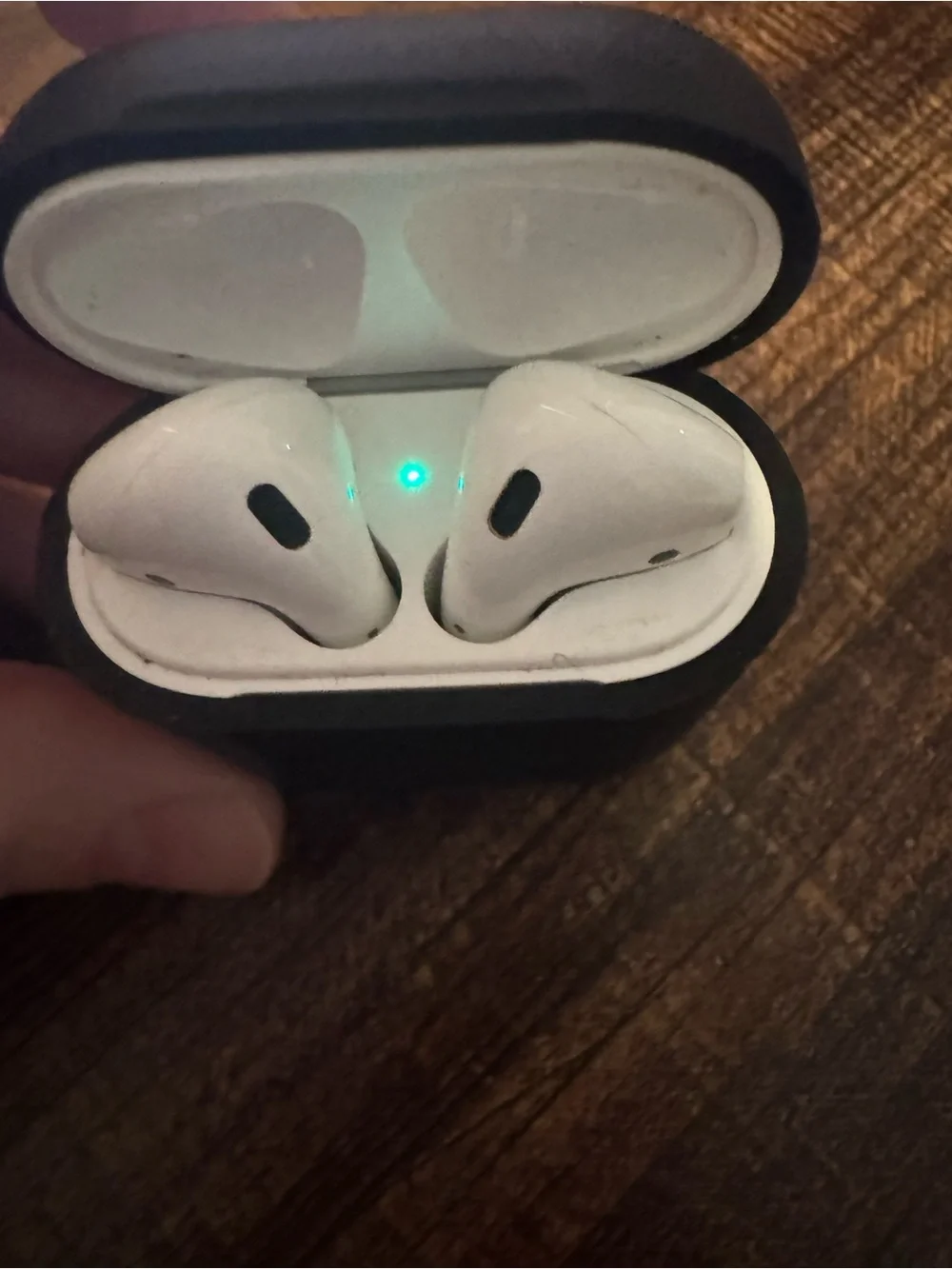 2019 Gen 2 Apple Air Pods with silicone case.